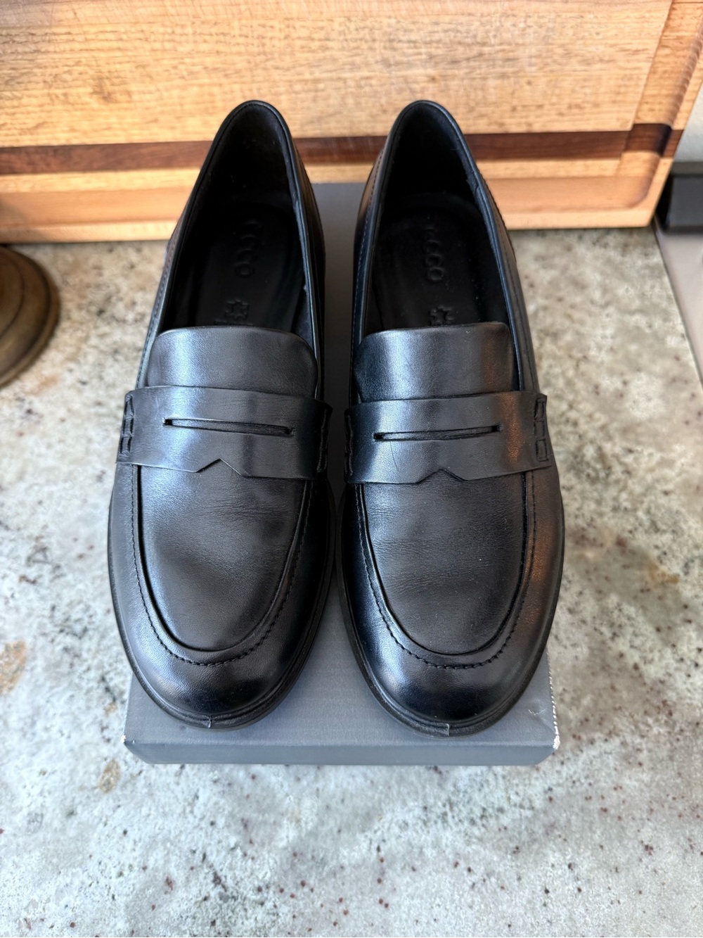 ECCO| Dress Classic 15 Black Leather Penny Loafers| NWT| EU 39 US 8-8.5